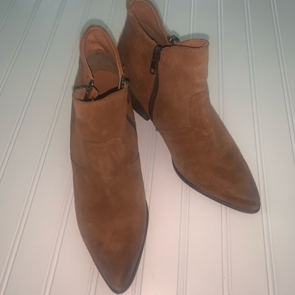 Brown Suede Ankle Boots